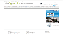 Desktop Screenshot of nutritionsurplus.com